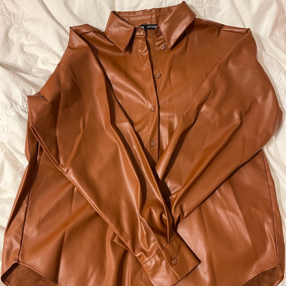 Zara Faux Leather Jacket